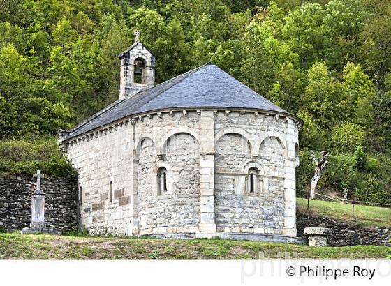 LE VILLAGE DE VIELLE-AURE,  EN ETE,  VALLEE D' AURE, HAUTES-PYRENEES. (65F07702.jpg)