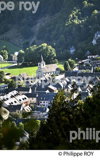 LE VILLAGE DE VIGNEC,  EN ETE,  VALLEE D' AURE, HAUTES-PYRENEES. (65F07713.jpg)