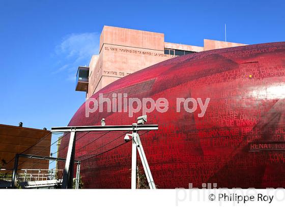 THEATRE DE L' ARCHIPEL, JEAN NOUVEL, ARCHITECTE,  VILLE DE PERPIGNAN, ROUSSILLON, CATALOGNE. (66F00214.jpg)