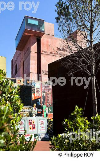THEATRE DE L' ARCHIPEL, JEAN NOUVEL, ARCHITECTE,  VILLE DE PERPIGNAN, ROUSSILLON, CATALOGNE. (66F00218.jpg)