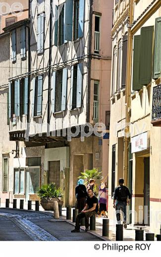 RUELLE DU QUARTIER SAINT-JEAN, VILLE DE  PERPIGNAN,  ROUSSILLON, CATALOGNE . (66F00413.jpg)