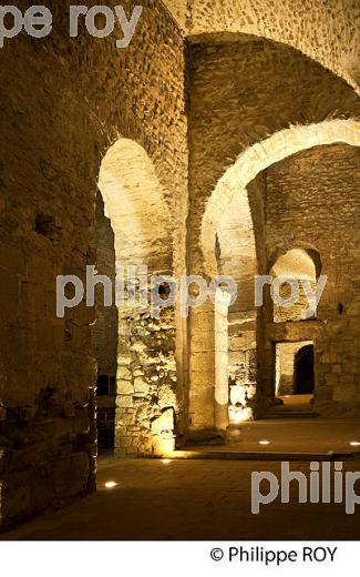 ABBAYE SAINT MICHEL DE CUXA, MASSIF  DU CANIGOU, CONFLENT, ROUSSILLON, CATALOGNE, OCCITANIE. (66F00929.jpg)