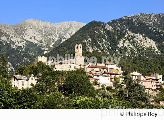VERNET LES BAINS, CANIGOU, VALLEE DU CONFLENT, ROUSSILLON, PYRENEES ORIENTALES,  CATALOGNE. (66F01005.jpg)