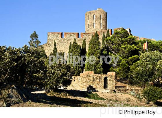 LE FORT SAINT ELME  , COMMUNE DE  COLLIOURE,   COTE VERMEILLE, MASSIF DES ALBERES, ROUSSILLON, CATALOGNE. (66F02708.jpg)