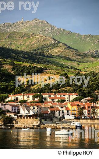 LE VILLAGE FORTIFIE  DE COLLIOURE,  ET LA COTE VERMEILLE, ROUSSILLON, CATALOGNE. (66F02739.jpg)
