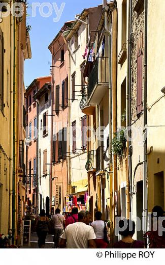 LE VILLAGE FORTIFIE  DE COLLIOURE,   COTE VERMEILLE, ROUSSILLON, CATALOGNE. (66F02909.jpg)