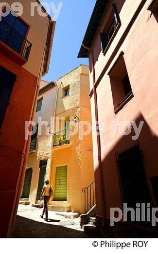 LE VILLAGE FORTIFIE  DE COLLIOURE,   COTE VERMEILLE, ROUSSILLON, CATALOGNE. (66F02912.jpg)