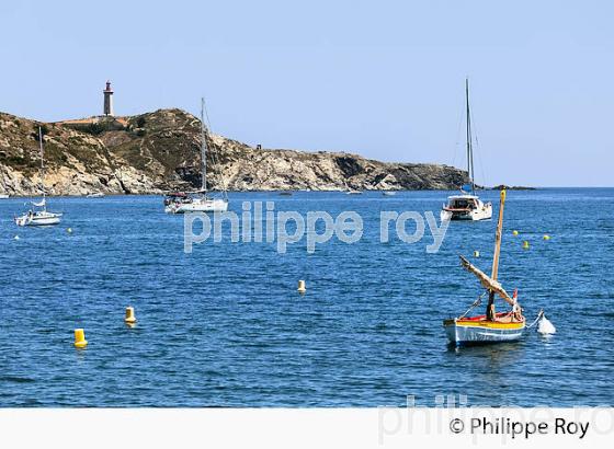 LA PLAGE DE PAULILLES, PORT VENDRES,   COTE VERMEILLE, ROUSSILLON, CATALOGNE. (66F03037.jpg)