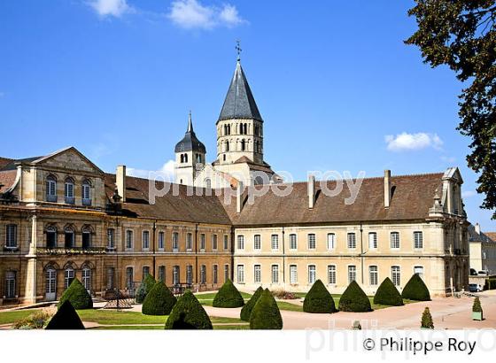 ANCIENNE ABBAYE BENEDICTINE DE CLUNY,  MACONNAIS,  BOURGOGNE. (71F00121.jpg)