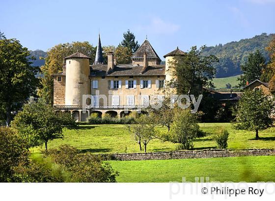 LE CHATEAU DE SAINT POINT , ROUTE LAMARTINE, MACONNAIS,  BOURGOGNE. (71F00319.jpg)