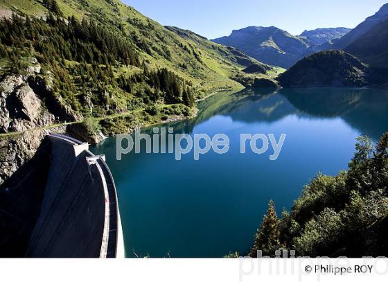LAC DE BARRAGE DE LA GITTAZ, BEAUFORTAIN, SAVOIE, FRANCE (73F02314.jpg)