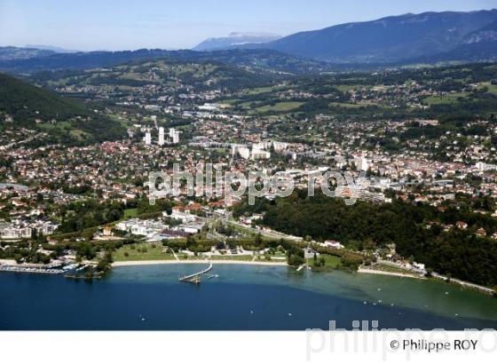 VUE AERIENNE DU LAC DU BOURGET, SAVOIE, FRANCE (73F03621.jpg)