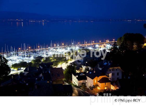 PORT ET LAC LEMAN, THONON-LES-BAINS, HAUTE-SAVOIE, FRANCE (74F02324.jpg)