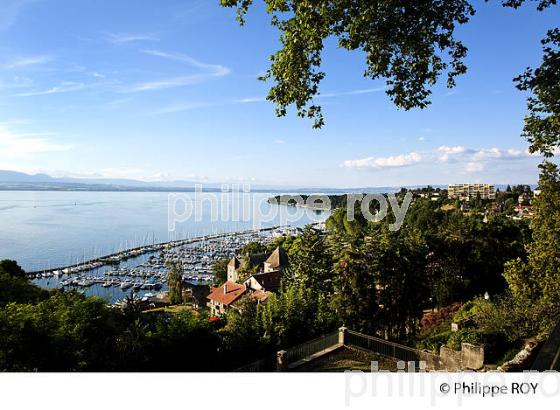 PORT ET LAC LEMAN, THONON-LES-BAINS, HAUTE-SAVOIE, FRANCE (74F02329.jpg)