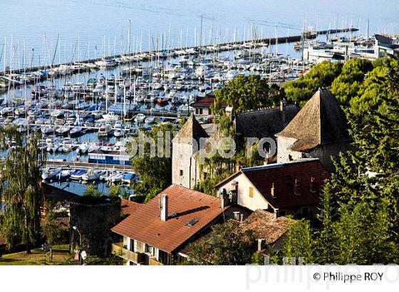 PORT, LAC ET CHATEAU DE RIVES, THONON, HAUTE-SAVOIE, FRANCE (74F02330.jpg)