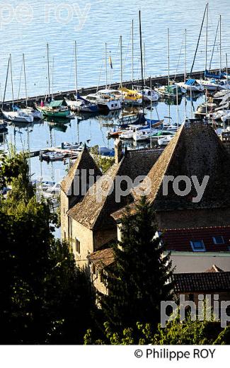 PORT, LAC ET CHATEAU DE RIVES, THONON, HAUTE-SAVOIE, FRANCE (74F02331.jpg)