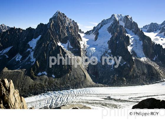 GLACIER ET AIGUILLE D'ARGENTIERE, HAUTE-SAVOIE, FRANCE (74F02910.jpg)