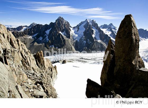 GLACIER ET AIGUILLE D'ARGENTIERE, HAUTE-SAVOIE, FRANCE (74F02914.jpg)