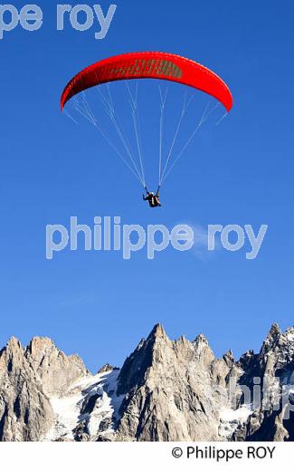 PARAPENTE, MASSIF DU MONT-BLANC, PLANPRAZ, HAUTE-SAVOIE, FRANCE (74F03016.jpg)