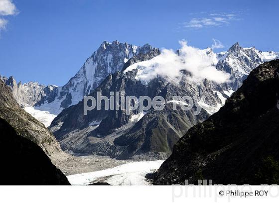 GRANDES JORASSES, MER DE GLACE,  MONT-BLANC, HAUTE-SAVOIE, FRANCE (74F03230.jpg)