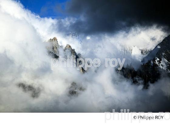 GRANDES JORASSES, MER DE GLACE,  MONT-BLANC, HAUTE-SAVOIE, FRANCE (74F03320.jpg)