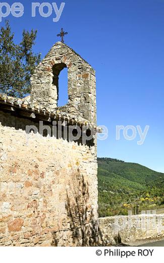 CHAPELLE SAINT-ROCH, VILLAGE FORTIFIE DE PUYCELSI, VALLEE DE LA VERE, TARN. (81F02705.jpg)