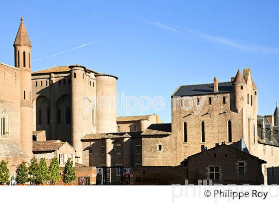 PALAIS DE LA BERBIE, CITE EPISCOPALE ,  ALBI, TARN. (81F02807.jpg)