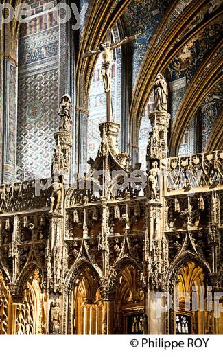 LE CHOEUR  DE LA CATHEDRALE SAINTE-CECILE, ALBI, TARN. (81F03029.jpg)