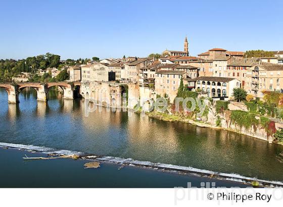 LE TARN ET LE QUARTIER DE LA MADELEINE,  ALBI, TARN. (81F03119.jpg)