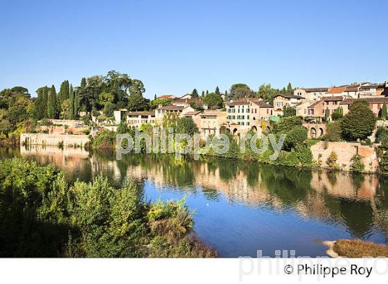 LE TARN ET LE QUARTIER DE LA MADELEINE,  ALBI, TARN. (81F03121.jpg)