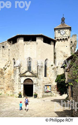 LE CHATEAU MEDIEVAL ET LE VILLAGE FORTIFIE DE PENNE, VALLEE DE L' AVEYRON, TARN. (81F03722.jpg)