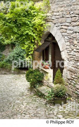 VILLAGE FORTIFIE DE BRUNIQUEL, VALLEE DE L' AVEYRON, TARN-ET-GARONNE. (82F01224.jpg)