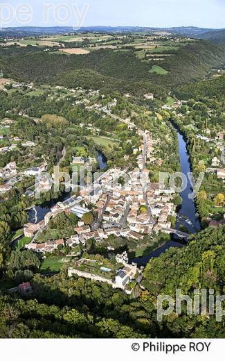 VILLAGE DE LAGUEPIE, CONFLUENT DU VIAUR ET DE L' AVEYRON, TARN ET GARONNE. (82F01436.jpg)