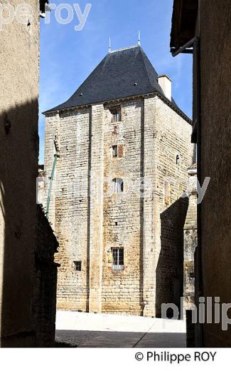 VILLAGE MEDIEVAL  DE MONTRICOUX, VALLEE DE L' AVEYRON, TARN-ET-GARONNE. (82F01527.jpg)