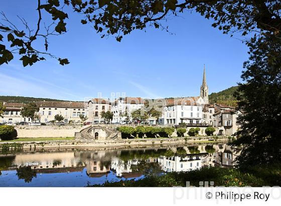 SAINT-ANTONIN-NOBLE-VAL, GORGES  DE L' AVEYRON,TARN ET GARONNE. (82F01617.jpg)