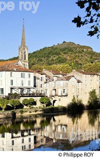SAINT-ANTONIN-NOBLE-VAL, GORGES  DE L' AVEYRON,TARN ET GARONNE. (82F01620.jpg)