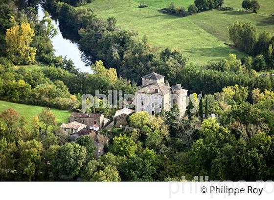 CHATEAU DE BELPECH, VALLEE DE L' AVEYRON, VAREN, TARN ET GARONNE. (82F01825.jpg)