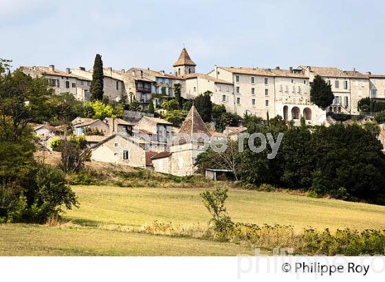 LE  VILLAGE FORTIFIE DE LAUZERTE, QUERCY BLANC,TARN-ET-GARONNE. (82F01836.jpg)