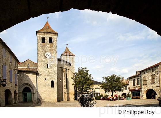 LE  VILLAGE FORTIFIE DE LAUZERTE, QUERCY BLANC,TARN-ET-GARONNE. (82F01902.jpg)