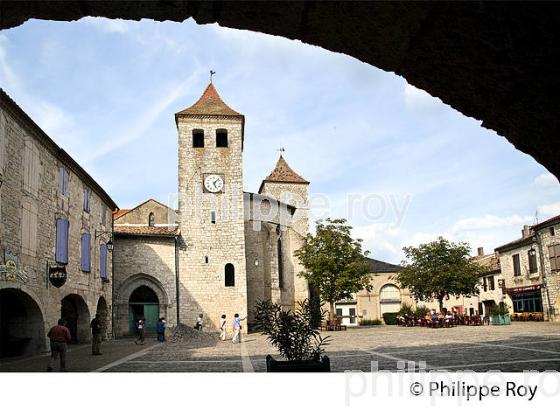 LE  VILLAGE FORTIFIE DE LAUZERTE, QUERCY BLANC,TARN-ET-GARONNE. (82F01905.jpg)