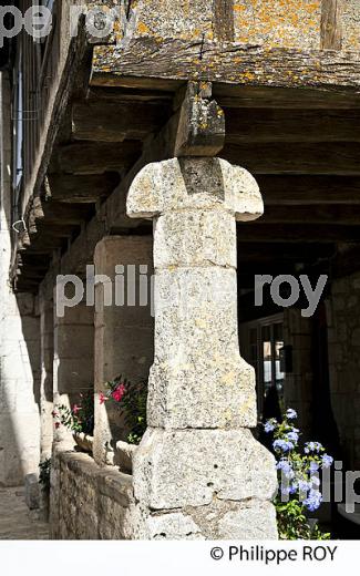LE  VILLAGE FORTIFIE DE MONTPEZAT-DE-QUERCY, QUERCY BLANC,TARN-ET-GARONNE. (82F02020.jpg)