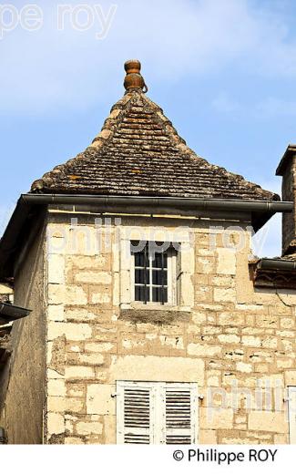 LE  VILLAGE FORTIFIE DE MONTPEZAT-DE-QUERCY, QUERCY BLANC,TARN-ET-GARONNE. (82F02023.jpg)