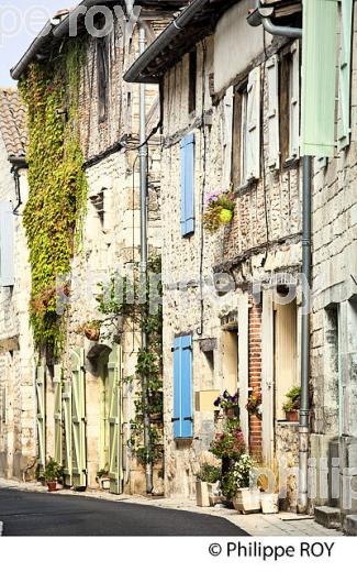 LE  VILLAGE FORTIFIE DE MONTPEZAT-DE-QUERCY, QUERCY BLANC,TARN-ET-GARONNE. (82F02025.jpg)