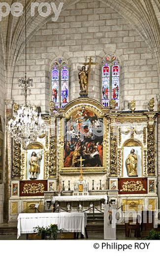 VILLAGE FORTIFIE DE AUVILLAR, GASCOGNE, TARN ET GARONNE. (82F02204.jpg)