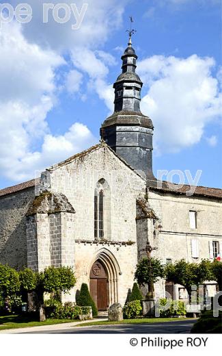 COUVENT DES AUGUSTINS , VILLAGE DE MORTENART, MONTS DE BLOND, HAUTE-VIENNE. (87F00819.jpg)