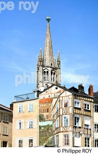 PLACE DE LA MOTTE, QUARTIER DU CHATEAU, LIMOGES, HAUTE-VIENNE, LIMOUSIN. (87F01426.jpg)