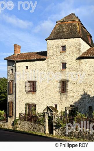 VILLAGE DE MORTEMART, MONTS DE BLOND,  HAUTE-VIENNE, LIMOUSIN. (87F02734.jpg)