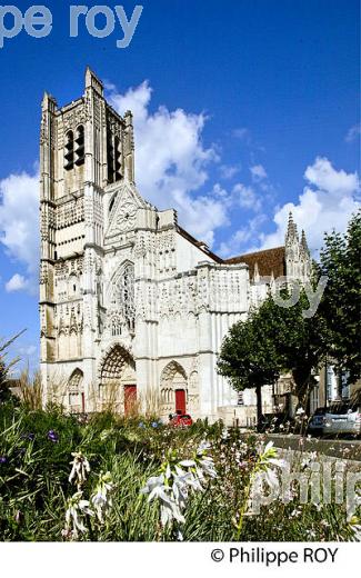 CATHEDRALE SAINT ETIENNE, VILLE D' AUXERRE, YONNE, BOURGOGNE. (89F00305.jpg)