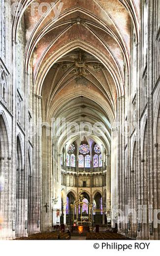 CATHEDRALE SAINT ETIENNE, VILLE D' AUXERRE, YONNE, BOURGOGNE. (89F00324.jpg)