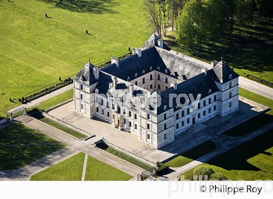 CHATEAU D' ANCY LE FRANC, VALLEE DE L' ARMANCON,  CANAL DE BOURGOGNE, YONNE, BOURGOGNE. (89F00929.jpg)